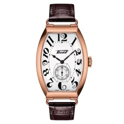 Tissot Ladies Watch Heritage Porto Hand Wind White Brown - T1285053601200